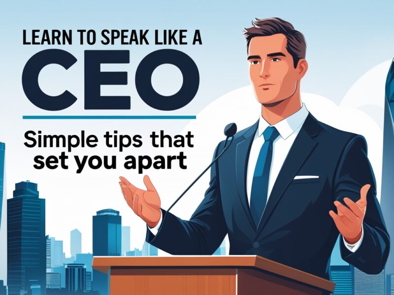 Learn to Speak Like a CEO | Simple Tips That Set You Apart